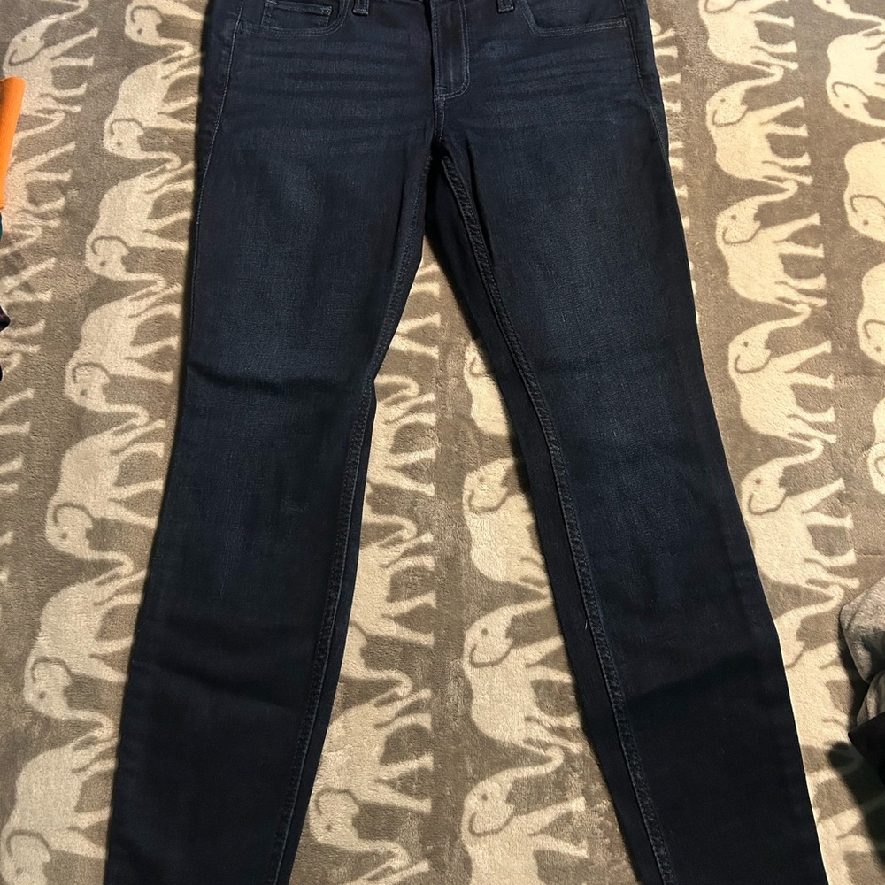 Hollister Women's Dark Blue Jeans
